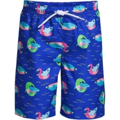 Lands' End Boys Slim Printed Volley Swim Trunks -Clothing store GUEST 2497f7bc 11ac 46e3 a87e f8ec7732b677