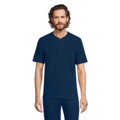 Lands' End Men's Waffle Short Sleeve Pajama Henley 13 Lands' End Men's Waffle Short Sleeve Pajama Henley -Clothing store GUEST 25562054 7e3a 4834 8cdc 356219bc5a2b