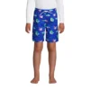 Lands' End Boys Slim Printed Volley Swim Trunks