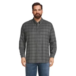 Lands' End Men's Traditional Fit Flagship Flannel Shirt -Clothing store GUEST 265b99cd 793b 49e3 88a3 2d2b3fd49f30
