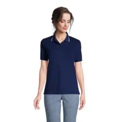 Lands' End Women's Tall Mesh Cotton Short Sleeve Polo Shirt -Clothing store GUEST 273a8623 09e7 43fd b3e5 2bee44f0d4f6