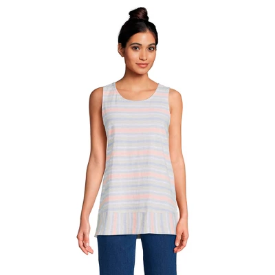 Lands' End Women's Slub Jersey Swing Tunic Tank 3 Lands' End Women's Slub Jersey Swing Tunic Tank - Image 3