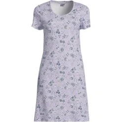 Lands' End Women's Cotton Short Sleeve Knee Length Nightgown -Clothing store GUEST 292f665d d05c 423e 8f8e de7ecee64601