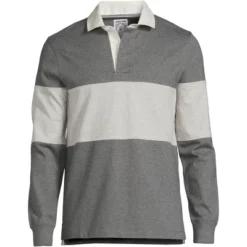 Lands' End Men's Long Sleeve Solid Rugby -Clothing store GUEST 29fe4f0e 01e6 4921 ab2b f8476000bdb0
