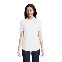 Lands' End Lands' End Women's Short Sleeve No Iron Shirt -Clothing store GUEST 2a34cb89 4c6e 4c33 809a fea80e002ab8