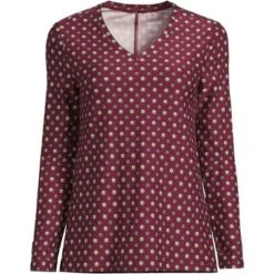 Lands' End Women's Long Sleeve Performance V-Neck Top -Clothing store GUEST 2a6e00ce f37b 48b1 a2d2 bc88e1ccabcf
