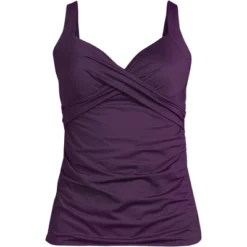 Lands' End Women's Wrap Underwire Tankini Top Swimsuit -Clothing store GUEST 2b6136c2 1182 4b8e 857c 5e76b4302170
