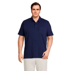 Lands' End Men's Short Sleeve Slub Pocket Polo -Clothing store GUEST 2c6f5d7f 4986 4861 a197 3237238aeeeb
