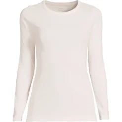 Lands' End Women's Tall All Cotton Long Sleeve Crewneck T-Shirt -Clothing store GUEST 2ccc6e77 d815 4076 bc36 04312a45fdb1