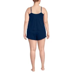 Lands' End Women's Cooling 3 Piece Pajama Set - Long Sleeve Top Cami And Shorts -Clothing store GUEST 2d7e264d 7348 41f7 90b6 ceae88e85d0d
