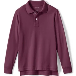 Lands' End School Uniform Kids Long Sleeve Mesh Polo Shirt -Clothing store GUEST 2dc2ba19 c1ca 4db2 b310 7c129fe77643
