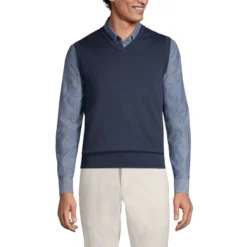 Lands' End Men's Fine Gauge Supima Cotton Sweater Vest -Clothing store GUEST 2e74f34f 86bd 4eaa bd56 f07bae540d84