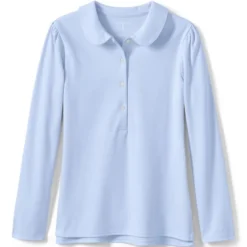 Lands' End Girls Long Sleeve Peter Pan Collar Polo Shirt -Clothing store GUEST 2ef61547 e5be 4b46 adbd 6f05d8d50245