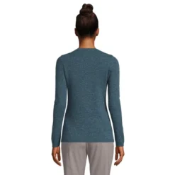 Lands' End Women's Cashmere Crewneck Sweater