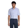 Lands' End School Uniform Men's Short Sleeve No Iron Pinpoint Dress Shirt