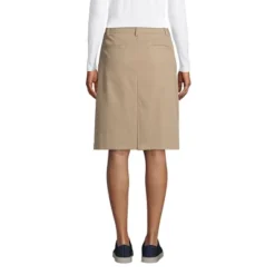 Lands' End Lands' End School Uniform Women's Active Chino Skort Top Of The Knee