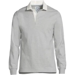 Lands' End Men's Long Sleeve Solid Rugby -Clothing store GUEST 328ee3f7 b25d 4b01 9142 11c5c70a1cf4