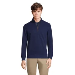 Lands' End Men's Long Sleeve Slub Quarter Zip -Clothing store GUEST 332bfd01 57a8 4905 afc1 7d0d2ea9497e