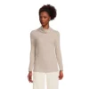 Lands' End Women's Long Sleeve Wide Rib Turtleneck
