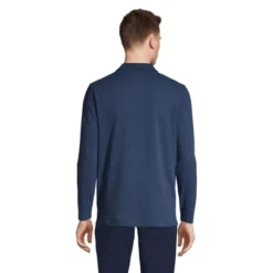 Lands' End Men's Long Sleeve Coolmax Mesh Polo