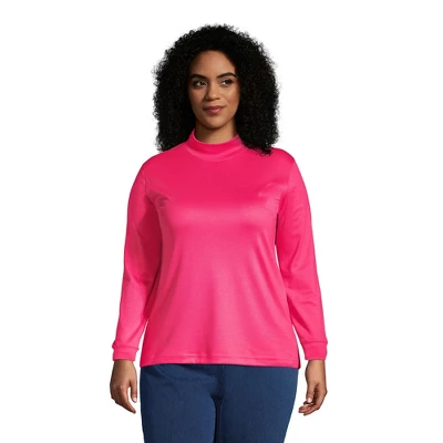 Lands' End Women's Long Sleeve Supima Mock Turtleneck 11 Lands' End Women's Long Sleeve Supima Mock Turtleneck - Image 11