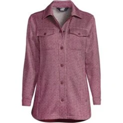 Lands' End Women's Sweater Fleece Long Shirt Jacket Shacket -Clothing store GUEST 36bc8183 d04d 4be2 b496 fba7b360cade