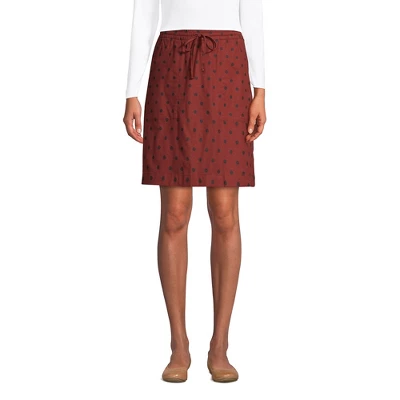 Lands' End Women's High Rise Elastic Waist Pull On Soft Cotton Blend Skort 3 Lands' End Women's High Rise Elastic Waist Pull On Soft Cotton Blend Skort - Image 3