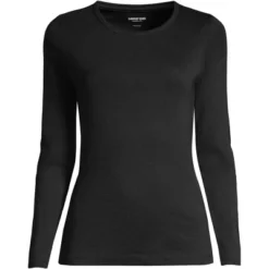 Lands' End Women's Tall All Cotton Long Sleeve Crewneck T-Shirt -Clothing store GUEST 3916bd38 9540 4b6b a544 157d6457b3b9