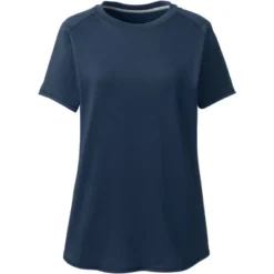 Lands' End School Uniform Women's Short Sleeve Active Gym T-shirt