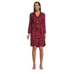 Lands' End Women's Plus Size 3/4 Sleeve Flannel Sleepshirt Nightgown -Clothing store GUEST 3998f9b4 1699 4083 ac98 6b6a78a789ea