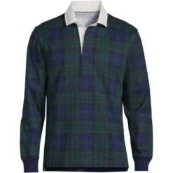 Lands' End Men's Long Sleeve Solid Rugby -Clothing store GUEST 3a5d04fe a594 4025 a0f2 028f00c66d27