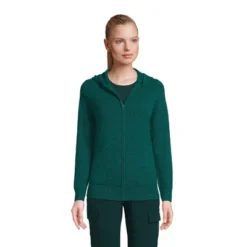 Lands' End Women's Cashmere Front Zip Hoodie Sweater -Clothing store GUEST 3b5d2f94 4931 4180 9010 827f0bfb7c10