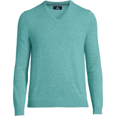 Lands' End Men's Fine Gauge Cashmere V-neck Sweater 11 Lands' End Men's Fine Gauge Cashmere V-neck Sweater - Image 11