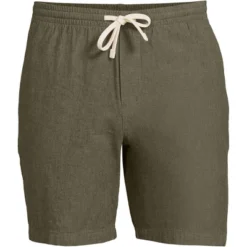 Lands' End Men's 7" Comfort-First Knockabout Pull On Deck Shorts