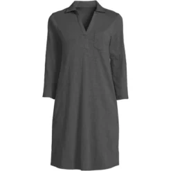 Lands' End Women's Supima Cotton 3/4 Sleeve Polo Dress -Clothing store GUEST 3d05893d d3af 42dc b87b 19bb37cb497c