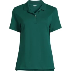 Lands' End School Uniform Women's Short Sleeve Feminine Fit Interlock Polo Shirt -Clothing store GUEST 3e44fc0e fb42 4b30 ab49 c7a4860e0ca5