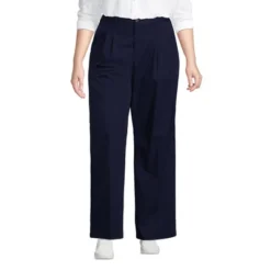 Lands' End Women's High Rise Crisp Poplin Chino Wide Leg Pants 12 Lands' End Women's High Rise Crisp Poplin Chino Wide Leg Pants -Clothing store GUEST 403f3f73 f20c 4997 b52d 33b26c1e08b8