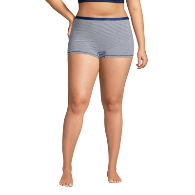 Lands' End Women's Comfort Knit Mid Rise Boyshort Underwear - 2 Pack 7 Lands' End Women's Comfort Knit Mid Rise Boyshort Underwear - 2 Pack - Image 7