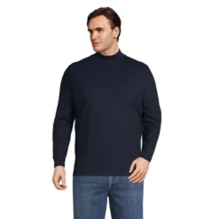 Lands' End Men's Super-T Mock Turtleneck -Clothing store GUEST 4111c493 7ae1 4bf2 ad70 62073de72757
