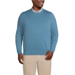 Lands' End Men's Fine Gauge Supima Cotton Crewneck Sweater -Clothing store GUEST 411defb2 b047 440e a1db 7d695ce4bac4