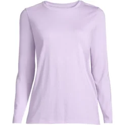 Lands' End Women's Tall Relaxed Supima Cotton Long Sleeve Crewneck T-Shirt -Clothing store GUEST 41de07c9 cf09 48a3 8f31 e456237b46cd 1
