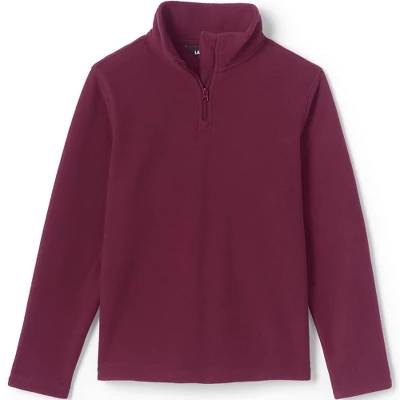 Lands' End School Uniform Kids Lightweight Fleece Quarter Zip Pullover 5 Lands' End School Uniform Kids Lightweight Fleece Quarter Zip Pullover - Image 5