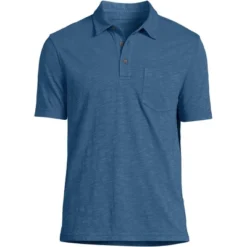 Lands' End Men's Short Sleeve Slub Pocket Polo -Clothing store GUEST 42cedb37 fdba 466d a4d3 b1ee04ba4481