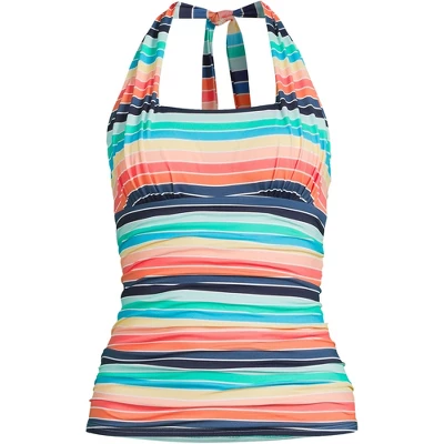 Lands' End Women's Chlorine Resistant Square Neck Halter Tankini Swimsuit Top 9 Lands' End Women's Chlorine Resistant Square Neck Halter Tankini Swimsuit Top - Image 9
