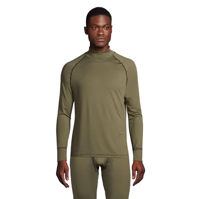 Lands' End Men's Stretch Thermaskin Long Underwear Mock Neck Base Layer 4 Lands' End Men's Stretch Thermaskin Long Underwear Mock Neck Base Layer - Image 4