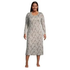 Lands' End Women's Supima Cotton Long Sleeve Midcalf Nightgown -Clothing store GUEST 43cf7a08 cdd9 4337 93bb c8d7e6c8b581
