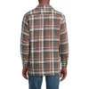 Lands' End Men's Traditional Fit High Pile Fleece Lined Flannel Shirt Jacket