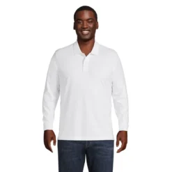 Lands' End Men's Comfort First Long Sleeve Solid Mesh Polo -Clothing store GUEST 452100f6 db5d 4bf8 aa9f d6576ad75136