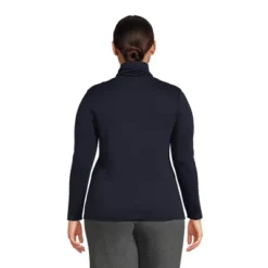 Lands' End Women's Supima Cotton Long Sleeve Turtleneck