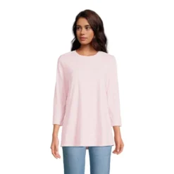 Lands' End Women's 3/4 Sleeve Slub Jersey Swing Tunic -Clothing store GUEST 4875de78 daca 4f37 9b17 4834059e6be2